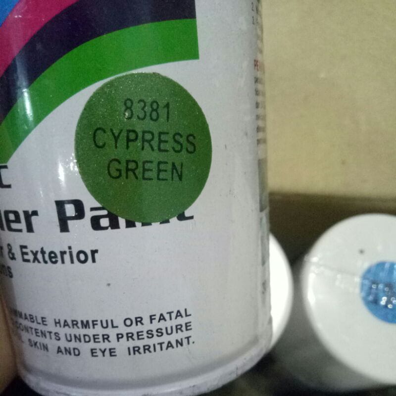 cat semprot Pilok pilox diton cypress green 8381 300cc hijau metallic