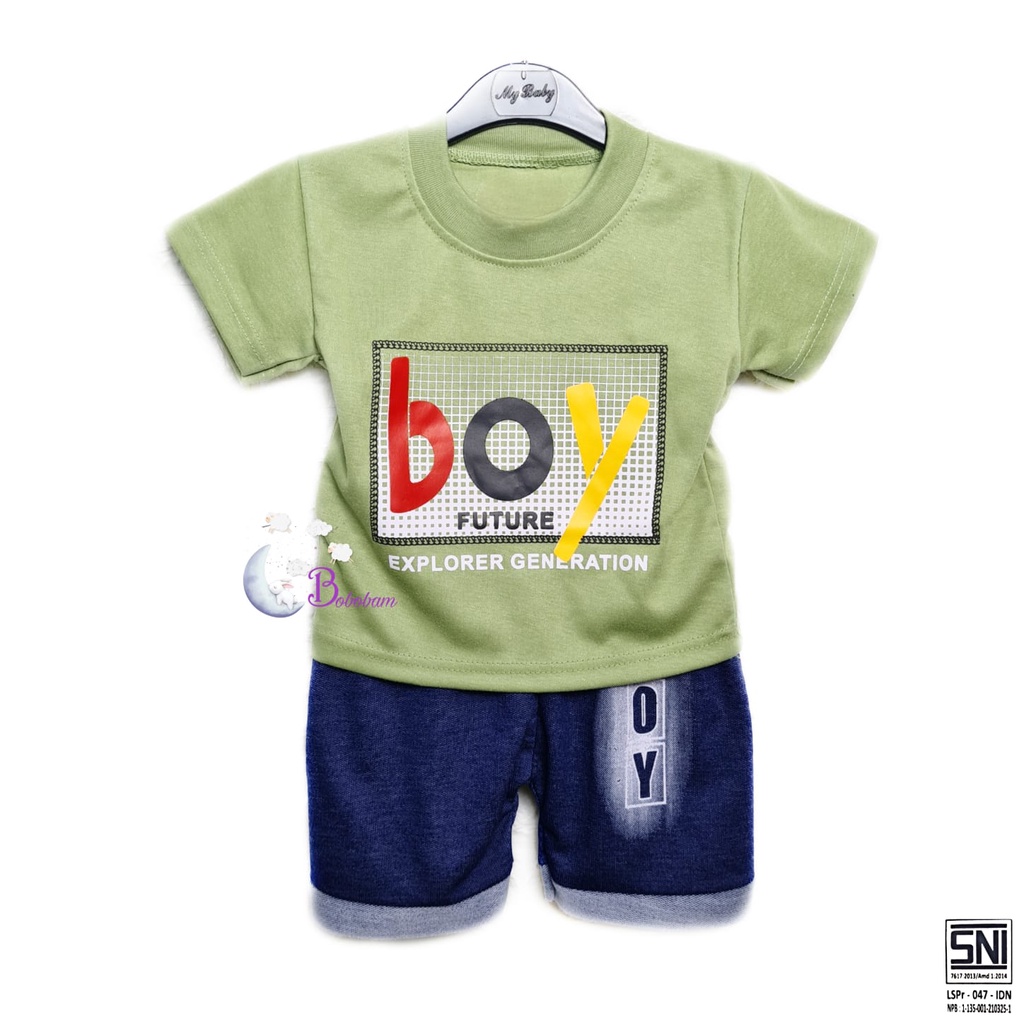 BOBOBAM BAJU BAYI LAKI LAKI  SETELAN ANAK COWO LUCU STELAN COWOK  6 12 BULAN  KEREN TRENDY KEKINIAN BOY FUTURE