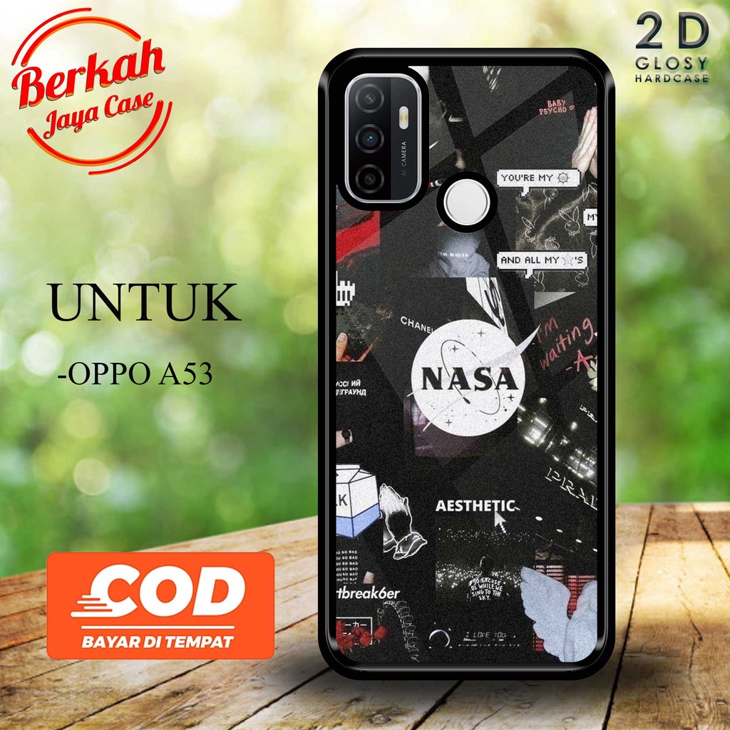 Berkah Case - Case OPPO A53 [NASA] - Fashion Case - Case Terbaru - Case