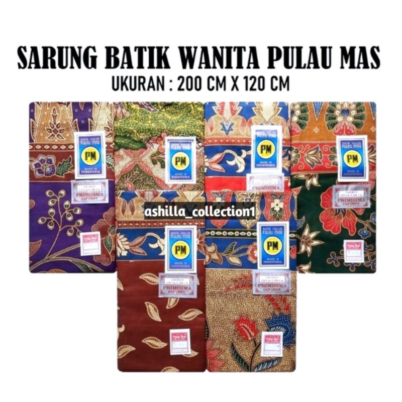 Jual Kain Sarung Wanita Pm Pulau Mas Sarung Jarik Samping Kebat Panjang