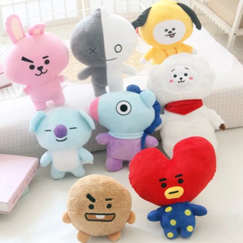 Boneka Karakter Cute BTS BT21 Soft / Boneka BTS Bahan Lembut Produk Original / Boneka BT21 Cute Baby