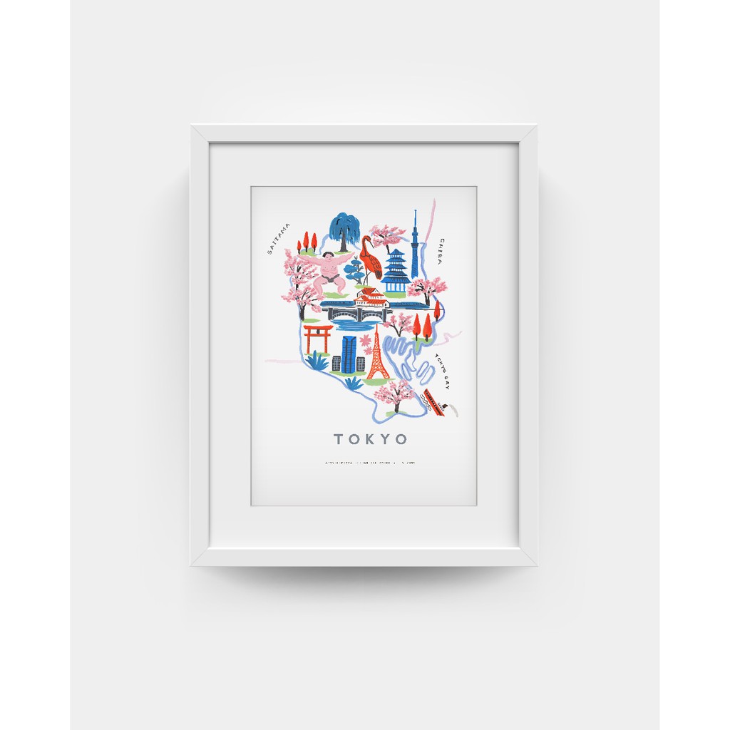 

Tokyo map poster