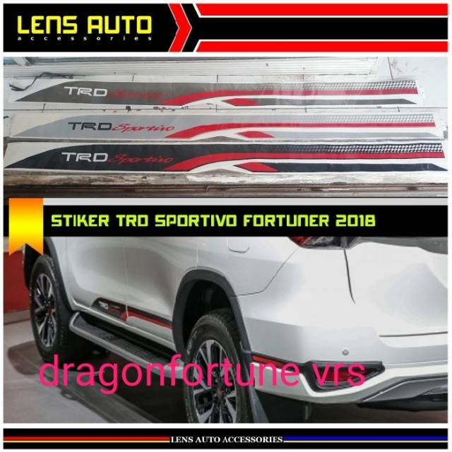 STIKER TRD ALL NEW FORTUNER 2018