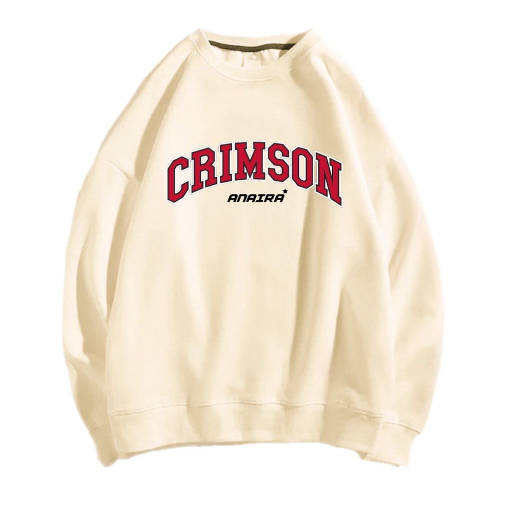 CRIMSON SWEATER CREWNECK Size M-XXL ANAIRA