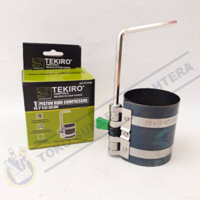 TEKIRO Piston Ring Compressor Kompressor Ukuran 3&quot; x 57-125 mm Treker Alat Press Ring Seher / Piston Ring 3 inch