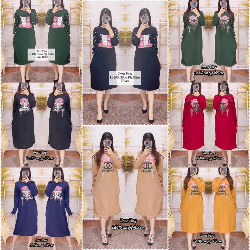 dress smok voxy murah seri ME