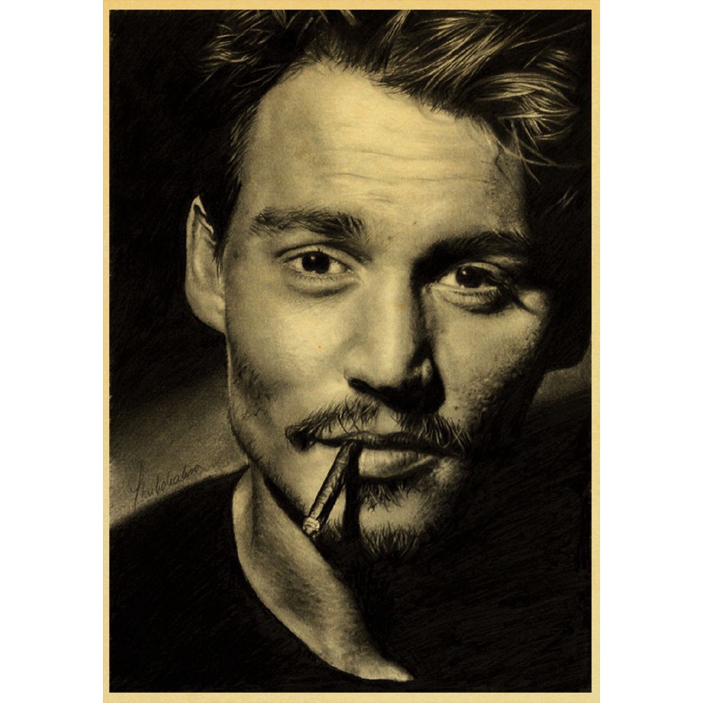 Stiker Dinding Desain Pirates Of The Caribbean Captain Jack Sparrow Actor Johnny Dep Untuk Dekorasi Rumah