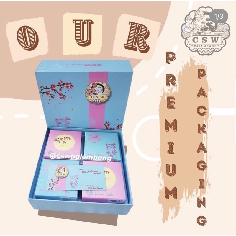 

MOONCAKE CSW KOMBINASI PREMIUM ISI 4 pcs