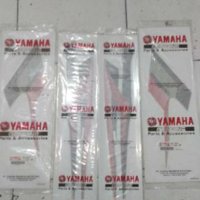 stripping body set air scoop scorpio G hitam merah ori