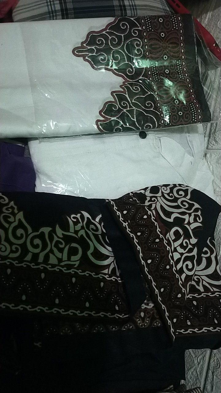 1set Setelan Sarung Kemeja Batik / Batik Solo / Batik Pekalongan Sarko / Sarkem Batik