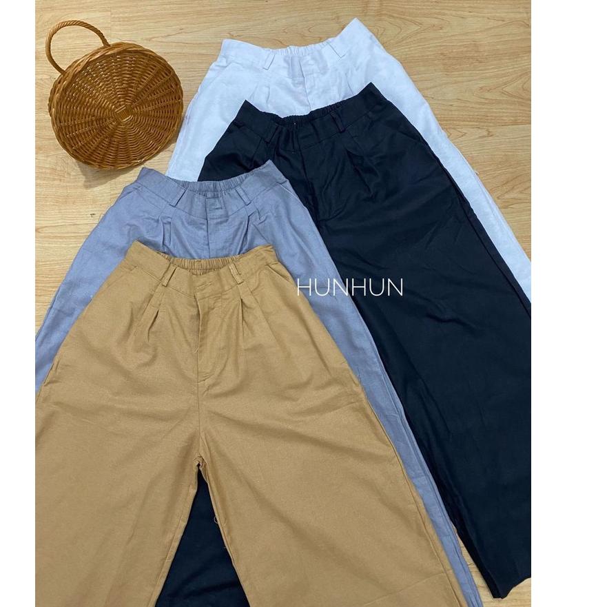 Bagus Dipakai.. Seoul Yuka Kulot Linen Highwaist Korean Style Hits Ootd Selebgram Fashion Kulot Terb