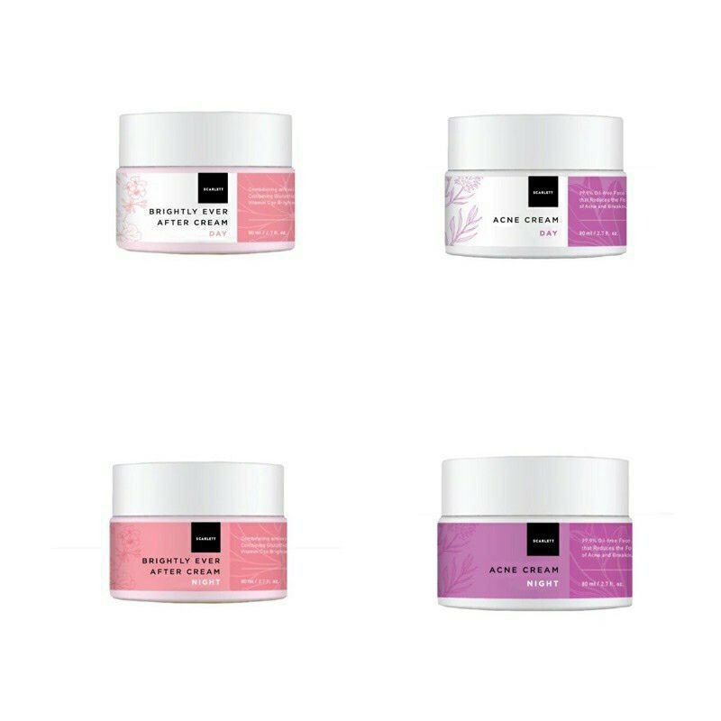 SCARLETT DAY CREAM - SCARLETT NIGHT CREAM - CREAM WAJAH SCARLETT