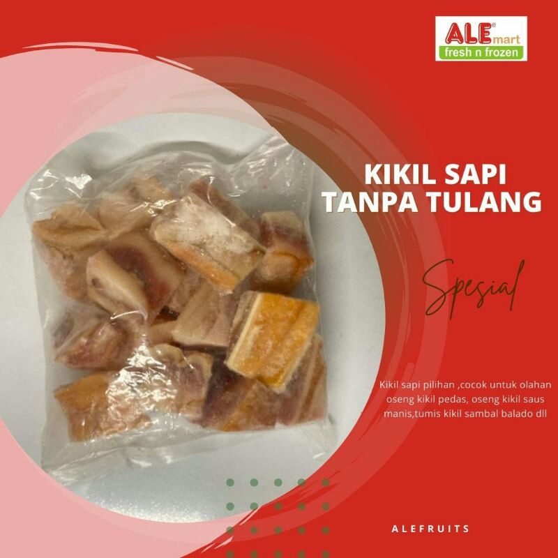 

Kikil sapi, kikil sapi tanpa tulang, kikil frozen