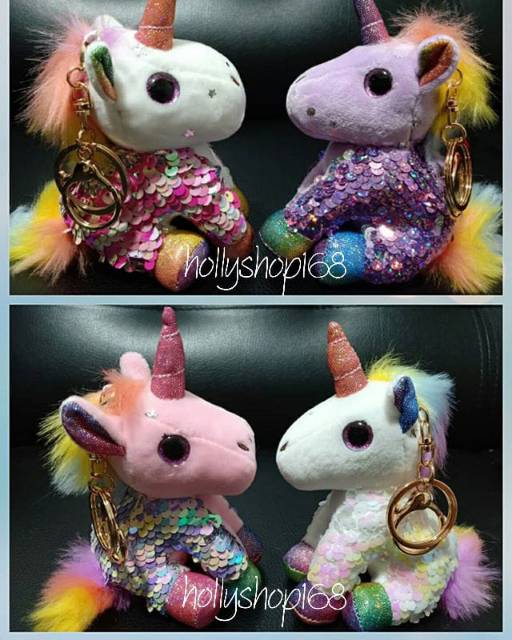 Gantungan unicorn sequin