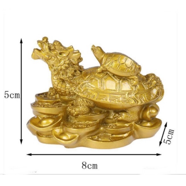 FengShui patung Naga Kura-Kura Gold