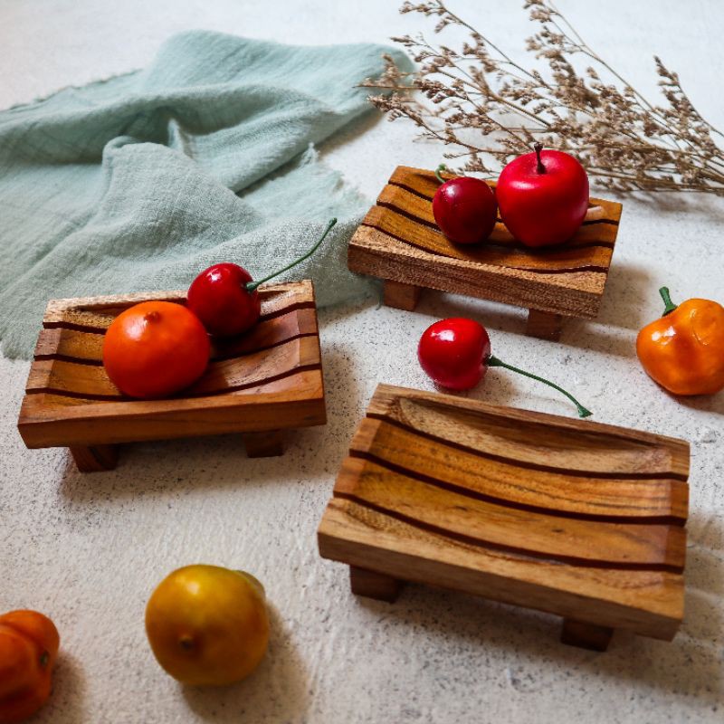 MINI TRAY / DIMSUM TRAY KAYU JATI
