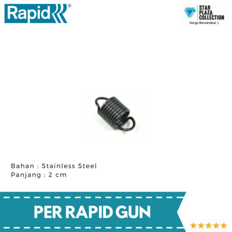 

Per Rapid Gun (Stainless Steel) - Sparepart Staples Rapid Gun R23