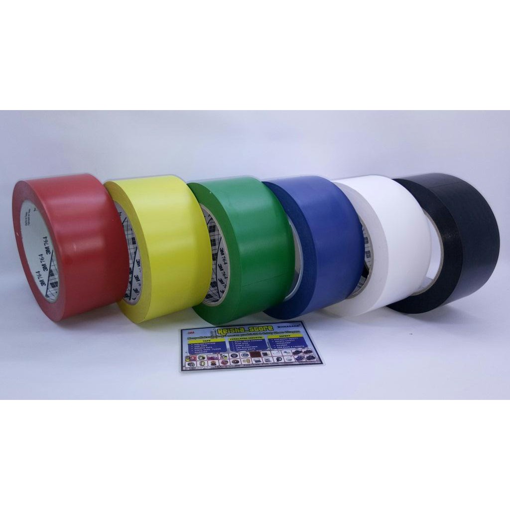 Floor Marking 3m 764 Murah 48mm X 33m, Colored Vinyl Floor Marking Tape