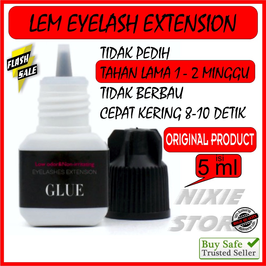 Lem Bulu Mata Eyelash Extension GLUE TAHAN LAMA TIDAK PERIH TIDAK BERBAU PREMIUM 5 ml ORIGINAL