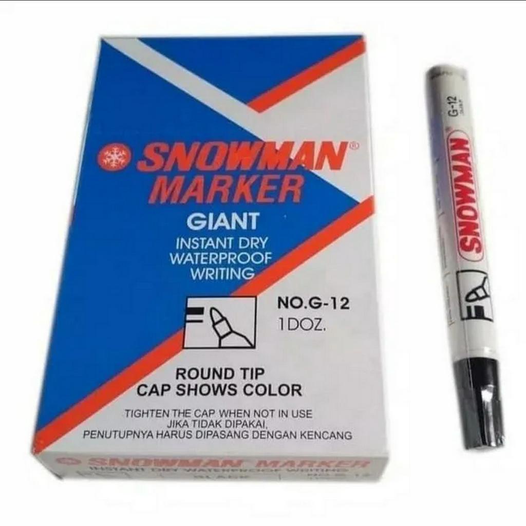 

SPIDOL PERMANEN SNOWMAN MARKER G 12 kecil