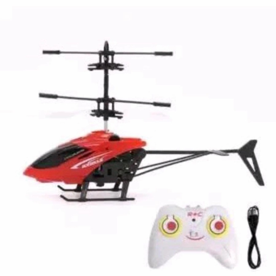 Mainan Anak Helikopter Sensor Tangan &amp; Remote Control