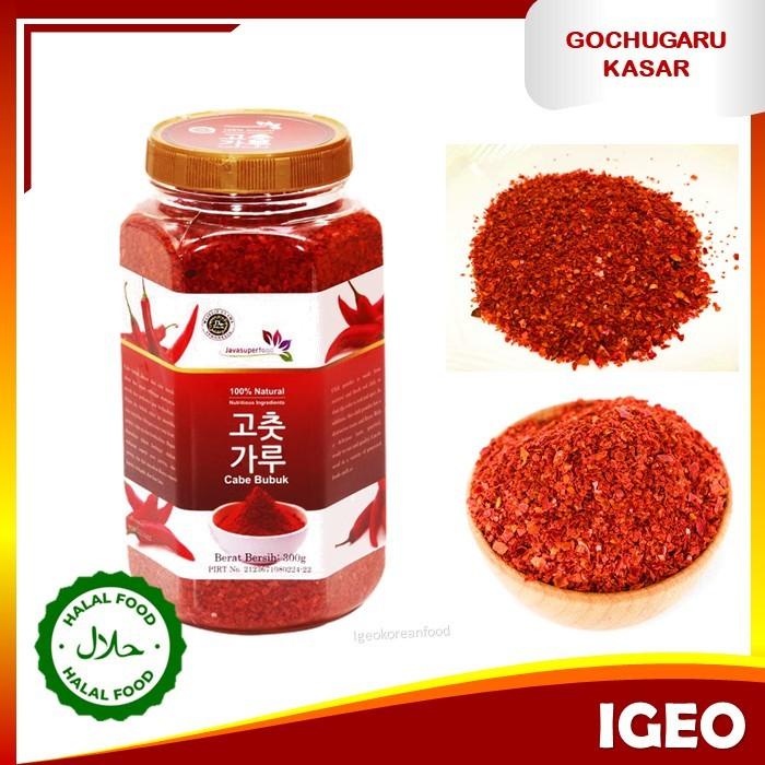 

Gochugaru Bubuk Cabe Korea Pedas 300gr Halal Import Bumbu Kimchi