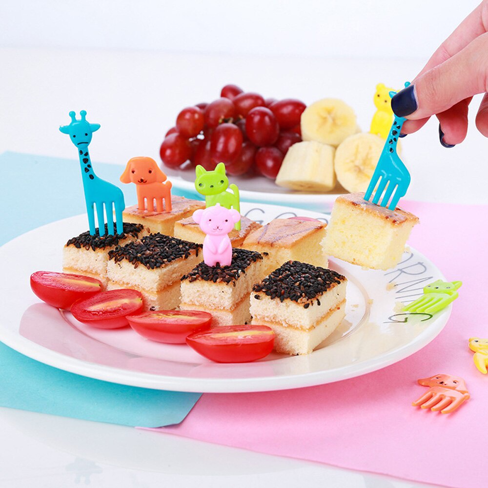 [DEASHOP] GARPU BUAH MODEL HEWAN / DESSERT FORK ANIMAL / GARPU ANAK / HIASAN BEKAL MAKAN ANAK / TUSUKAN BENTO BUAH ANAK / CHILDREN FRUIT FORK DECORATION DESSERT TOOTHPICKS