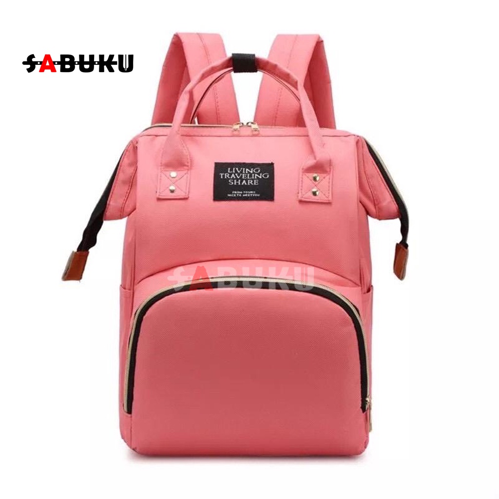 Tas Ransel Bayi Desain Style Korea  Tas Bayi Backpack Mom&amp;Baby Bag Multi-Function - 070