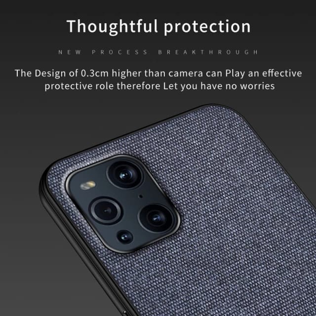 OPPO FIND X3 PRO SOFT CASE FABRIC DENIM COVER