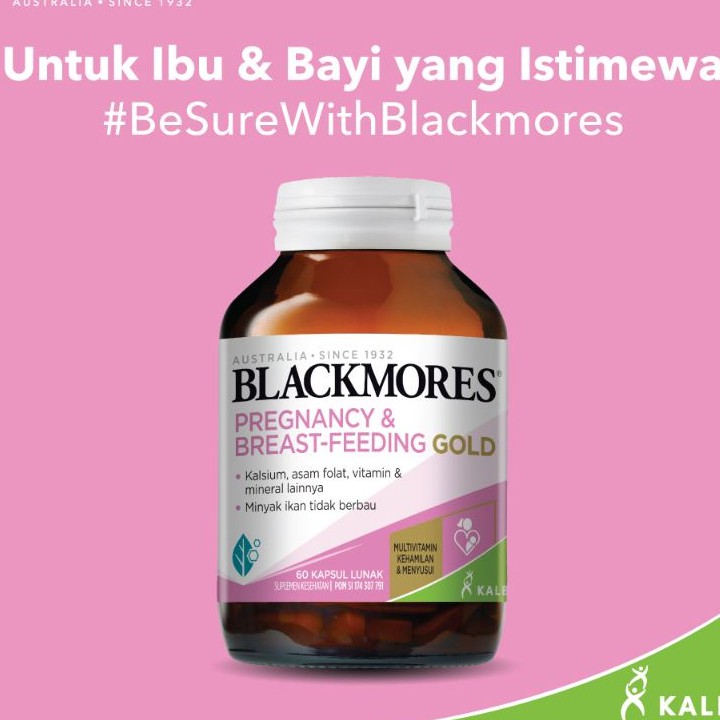 Blackmores Pregnancy & Breastfeeding Gold (Suplemen Ibu Hamil & Menyusui / Program Kehamilan)-PREGNANCY ISI 60 TAB