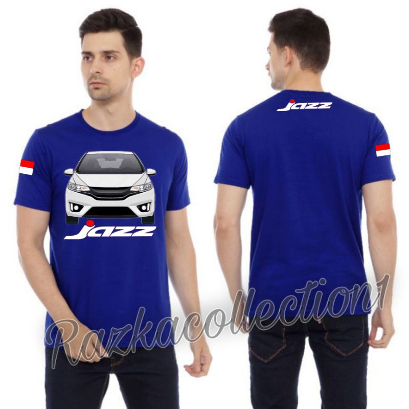 Kaos Jazz / Baju Distro Kaos Otomotif Mobil Honda Jazz Fremium / Kaos Siluet Honda Jazz