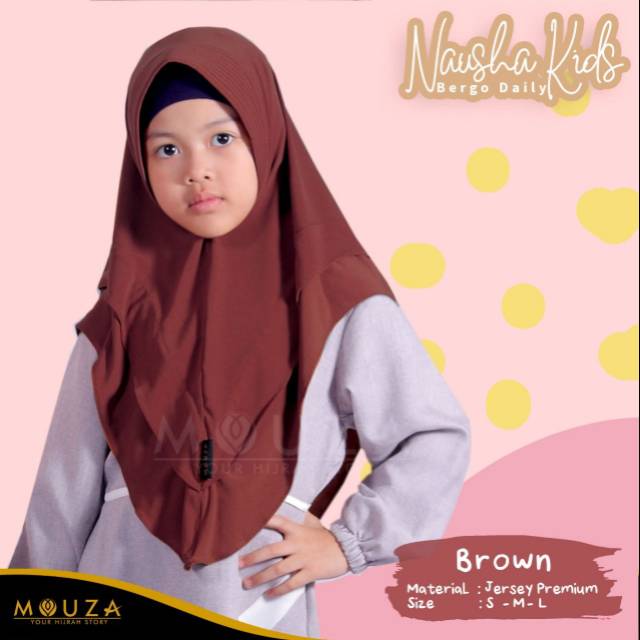 Bergo instan anak usia 2-9 tahun bahan jersey nyaman digunakan seharian