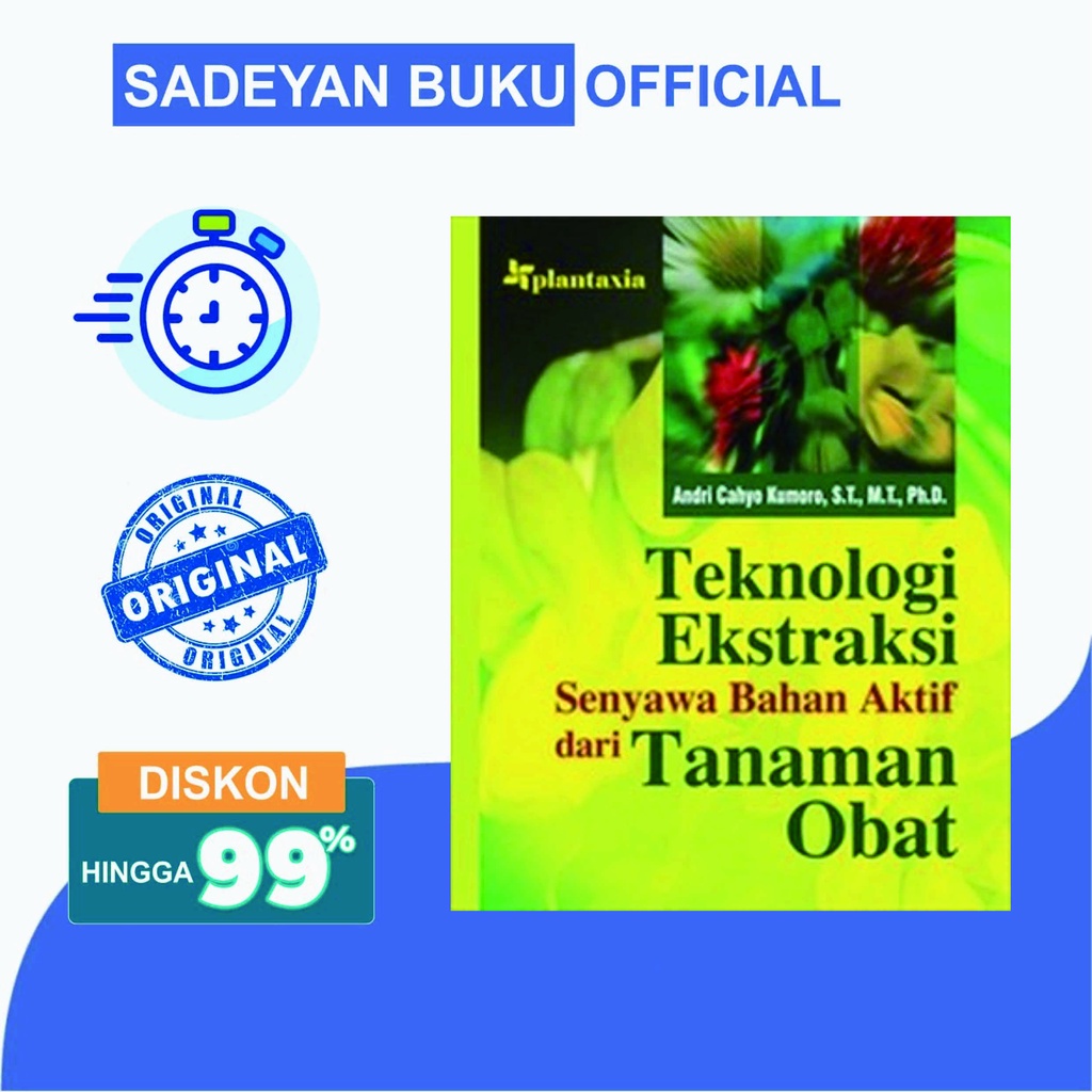 Jual Teknologi Ekstraksi Senyawa Bahan Aktif Dari Tanaman Obat Dr Andri Cahyo Kumoro 8918