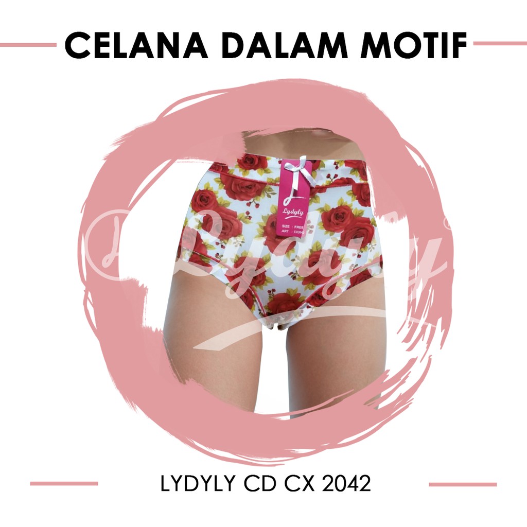Lydyly - Celana Dalam Motif Bunga Cd Wanita Underwear Cx2042