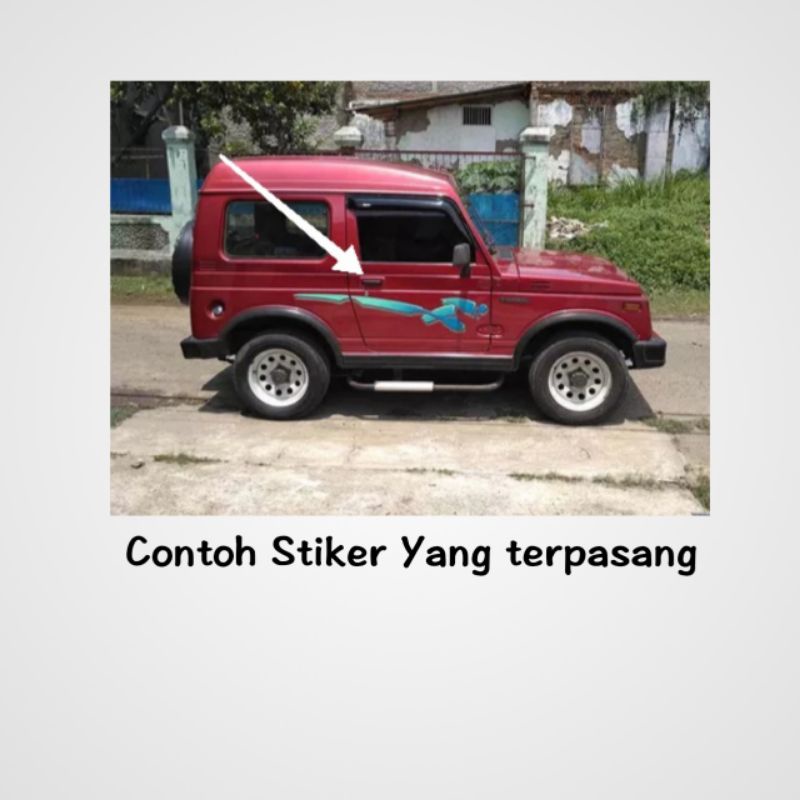 Stiker list Body Katana new Lama DX GX jimny katana / sticker mobil suzuki katana gx