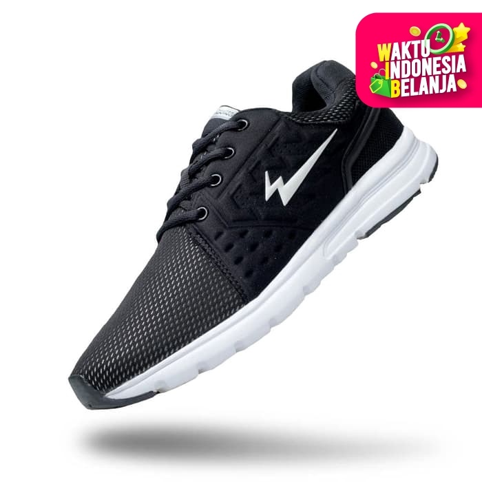 Sepatu Eagle Sanchez – Running Shoes - Black White, 37