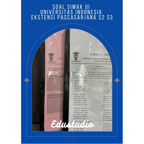 Soal ujian Simak UI Universitas Indonesia ekstensi pascasarjana S2 S3