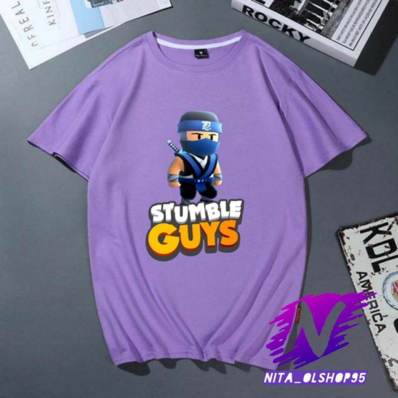 kaos stumble guys baju kaos anak stumble guys ninja