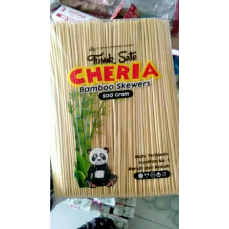 Tusuk Sate Bambu Kambing Ayam 500 Gram Tusukan Sate Bucket Tebal Kuat Murah Panjang Halus Grosir Ala
