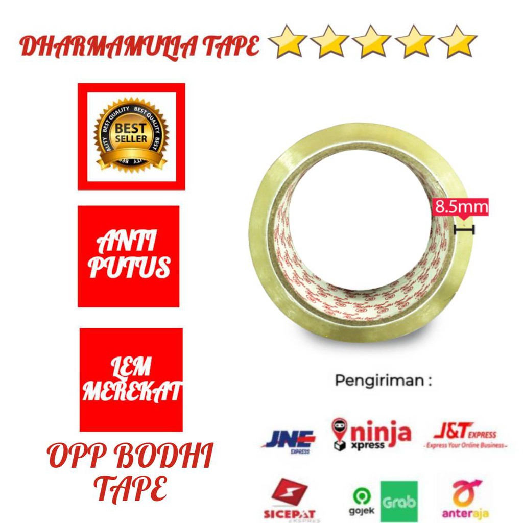 

Lakban Bodhi 45MM X 60YARD #PER PCS#