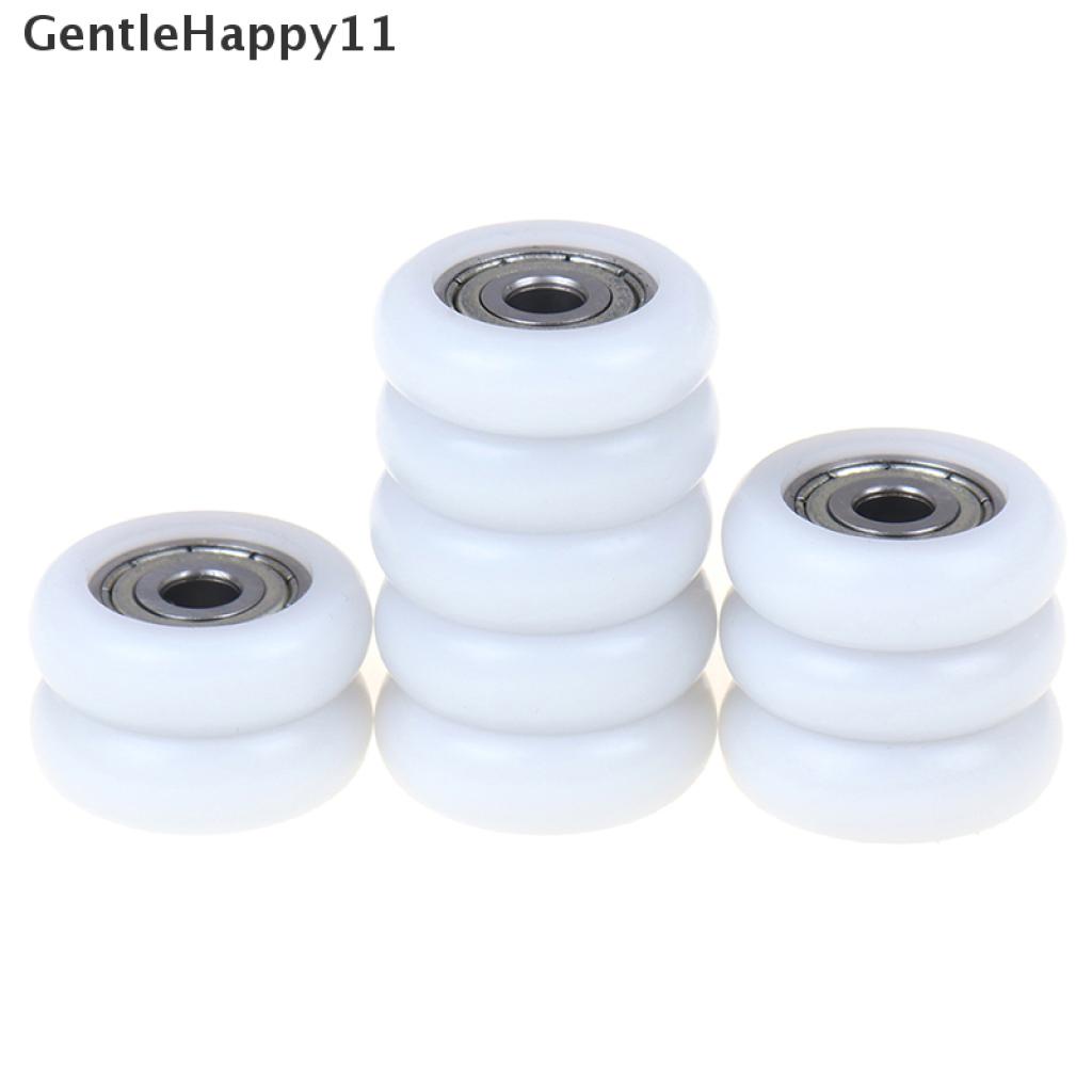 Gentlehappy 2 / 5 / 10 Pcs Roda roller Geser Pintu Geser Pengganti Bahan Plastik Untuk Kamar Mandi