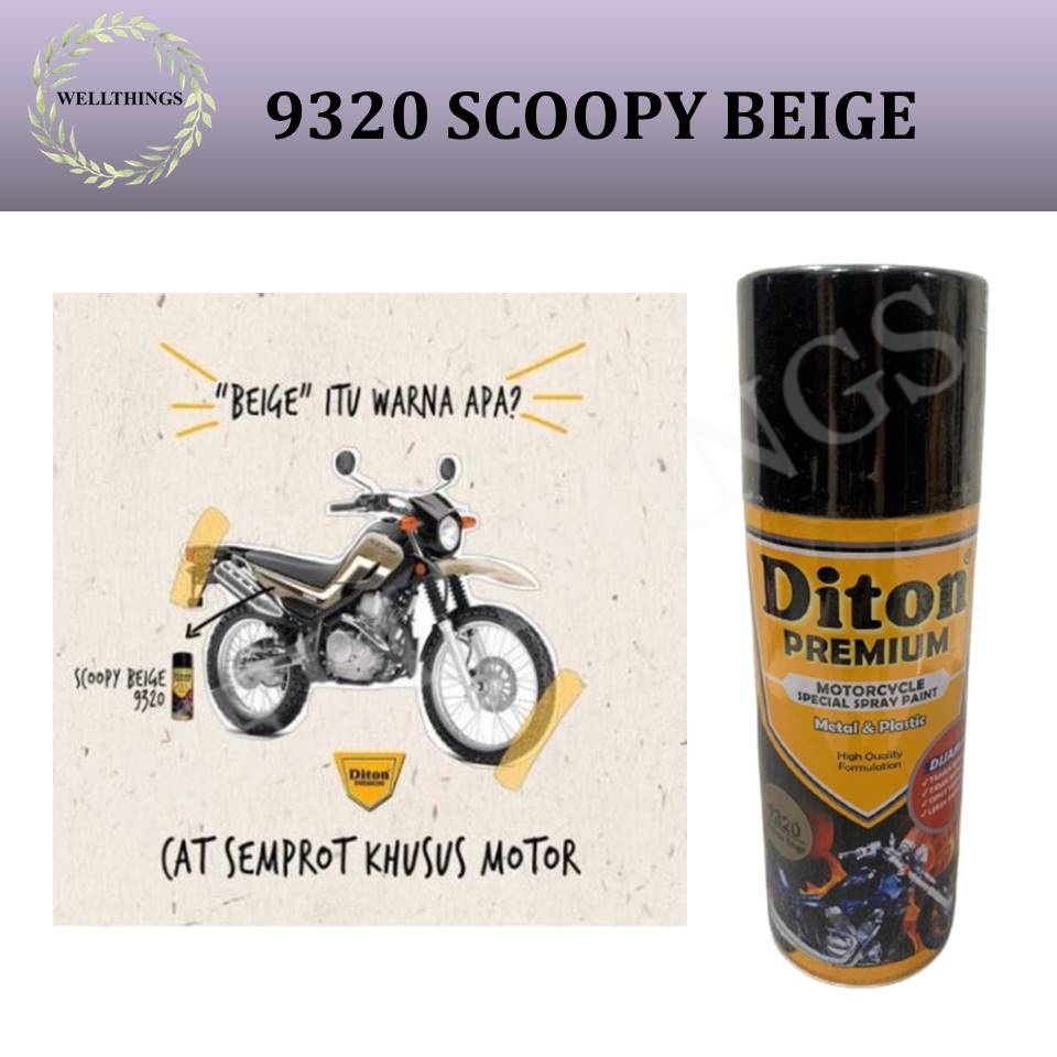 Cat Pilox DITON PREMIUM 9320 SCOOPY BEIGE 400cc coklat muda