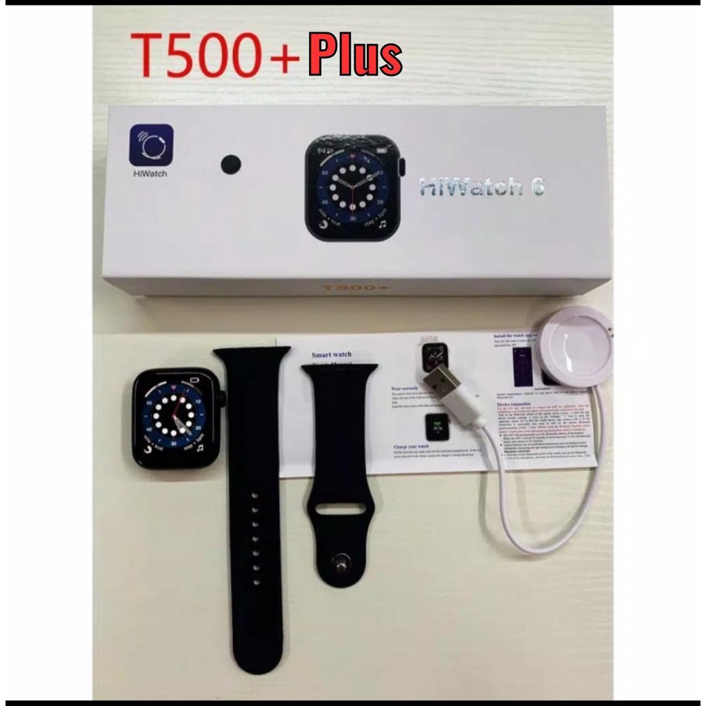 JAM TANGAN SMARTWATCH T500+ LAYAR SENTUH SERIES 6 / SMARTWATCH T55/T500  || JAM TANGAN FASHION SMARTWATCH