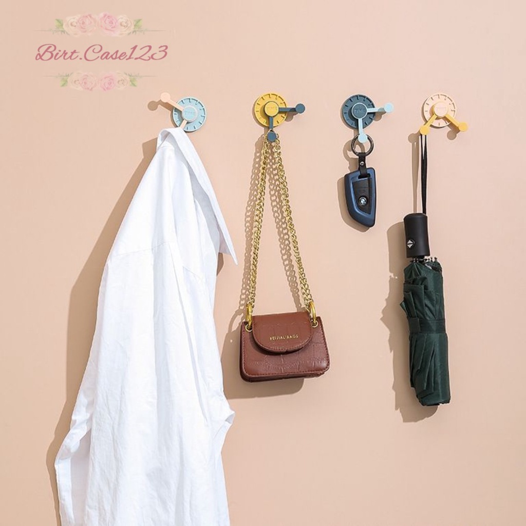 RT104 GANTUNGAN HANGER HOOK KUNCI TEMPEL 2 KAIT BENTUK JAM 2 WARNA ROTASI 360° BC6270