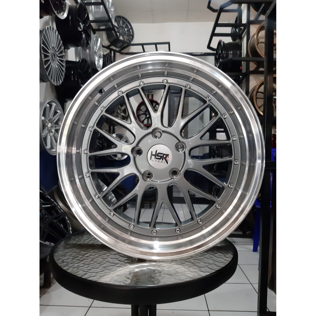 Jual Velg Mobil Bmw R Type Lemans Hsr Celong Grey Ml Velg Dan Pentil Shopee Indonesia