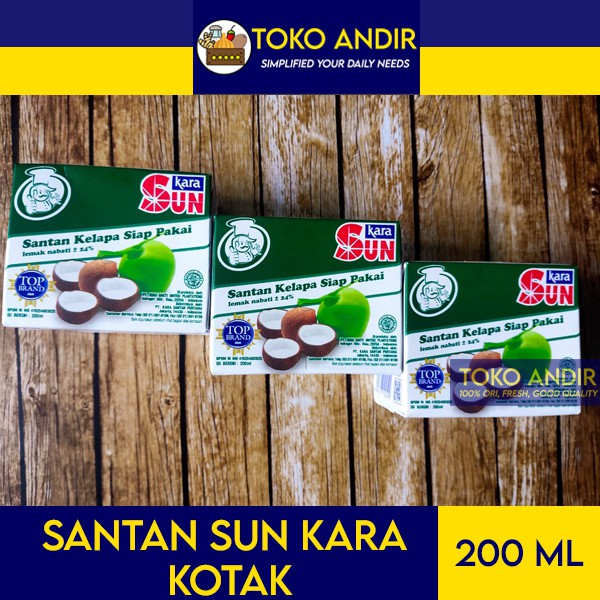 

Sun Kara Kotak 200ml Santan Siap Pakai