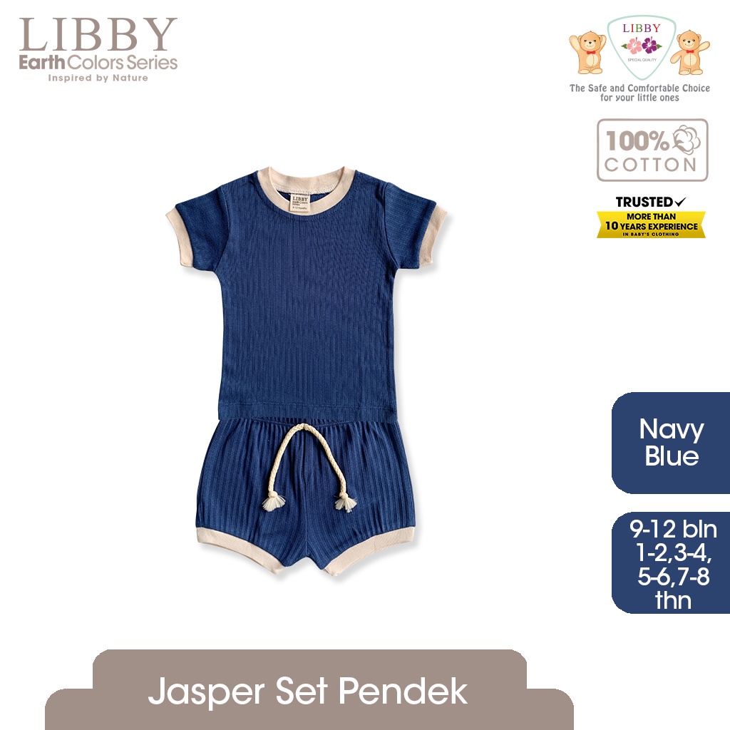 Libby Baby Earth Short Jasper Set Setelan Pendek Celana Pendek Baju Set Anak