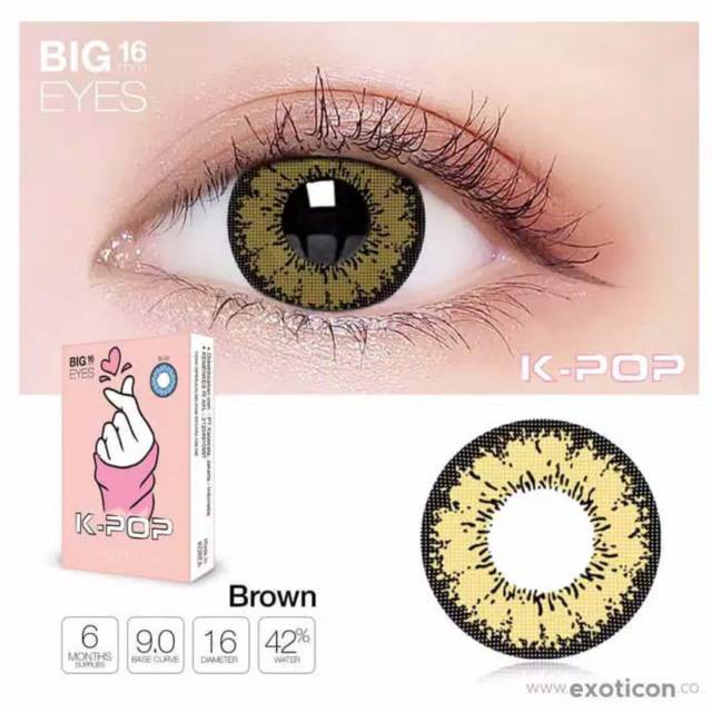 Softlens X2 KPOP 16 MM BIG EYES Soflens Warna X2 K-POP 16MM X2 Exoticon Soflen Normal