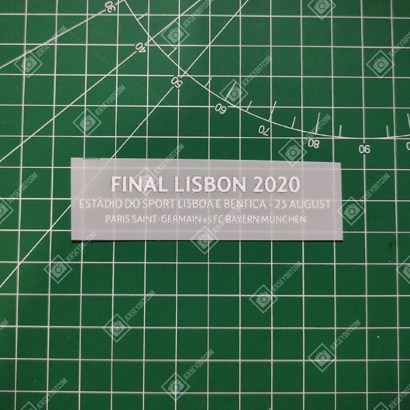 PATCH / Badge MDT FINAL LISBON 2020 PUTIH