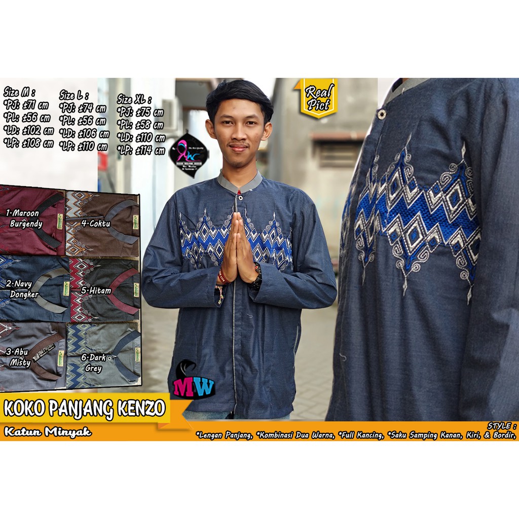 Koko Polos / Koko Panjang / Koko Bordir / Koko Katun / Katun Minyak (Kenzo)